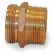 Raccord double mâle pour tuyau d'incendie - 1 pouce NPT x 1 pouce NH - Laiton