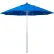 Parasol de terrasse California Umbrella 9', série Venture, mât argenté, toile en oléfine bleu royal