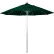 Parasol de terrasse California Umbrella 9', série Venture, mât argenté, toile en oléfine vert chasseur