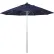 Parasol de terrasse California Umbrella 9', série Venture, mât argenté, toile en oléfine bleu marine