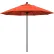 Parasol de terrasse California Umbrella 9', série Venture, mât noir, coloris oléfine Sunset