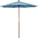 California Umbrella 7.5' Patio Umbrella, Grove Series, Hardwood Pole, Sunbrella, Air Blue