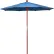 California Umbrella 7.5' Patio Umbrella, Grove Series, Hardwood Pole, Olefin Frost Blue