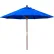 Parasol de terrasse California Umbrella 9', série Grove, mât en bois dur, toile Sunbrella Pacific Blue
