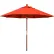 Parasol de terrasse California Umbrella 9', série Grove, mât en bois dur, toile en oléfine « Sunset »