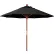 California Umbrella 9' Patio Umbrella, Grove Series, Hardwood Pole, Olefin Black