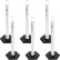 Mr. Chain® Delineator with Reflective Stripe, Hexagonal Base, White, Pack of 6