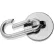 Mousqueton magnétique en néodyme Master Magnetics 07587 - 45 lb. Finition nickelée/chromée - Quantité par lot : 6
