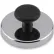 Aimants ronds à base en céramique Master Magnetics HMKR-50 avec bouton, force d'attraction de 25 lb, finition nickel-chrome
