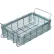Panier de manutention Marlin en acier, 16" de long x 10" de large x 3-15/16" de haut - Fil métallique de 0,5" - Acier brut