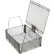 Panier en fil métallique Marlin Steel pour petites pièces, 10 mailles par pouce, 9 x 7 x 3, en acier inoxydable. Prix unitaire pour des quantités comprises entre 1 et 4.