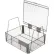 Marlin Steel Small Parts Wire Basket 4 Openings / Inch 9x7x3 Stainless Steel Price Each for Qty 1-4