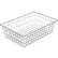 Panier de présentation Marlin Steel en acier brut chromé, 18" de long x 14" de large x 6" de haut, quantité : 5 ou plus