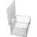 Panier Marlin en acier avec couvercle : 14" de long x 10" de large x 6" de haut, mailles de 0,25" - Acier inoxydable - Prix unitaire pour 1 à 4 pièces