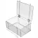 Panier Marlin en acier inoxydable électropoli avec couvercle, 35,6 cm (L) x 25,4 cm (l) x 16,8 cm (H). Prix unitaire pour une quantité de 5 ou plus.