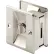 Prime-Line N 7239 Pocket Door Privacy Lock with Pull, Satin Nickel