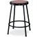 Tabouret de travail Interion® en acier, 24"H, avec assise en panneau dur - sans dossier - noir - lot de 2
