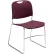 Stacking Chair - Plastic - Wine - Pkg Qty 4