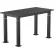 NPS® Aero-Lift Adjustable Height Science Lab Table, Phenolic Top, 48"L x 24"W x 42"H, Black