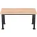 Table de laboratoire scientifique NPS® Aero-Lift à hauteur réglable, plateau en bois massif, 60" de long x 30" de large x 42" de haut, noire