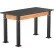 Table de laboratoire scientifique à hauteur réglable NPS® Aero-Lift, plateau en stratifié phénolique, 48" de long x 24" de large x 42" de haut, finition frêne