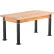 Table de laboratoire scientifique à hauteur réglable NPS® Aero-Lift, plateau en bois massif, 60" de long x 30" de large x 42" de haut, frêne