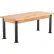 Table de laboratoire scientifique à hauteur réglable NPS® Aero-Lift, plateau en bois massif, 72" de long x 30" de large x 42" de haut, frêne