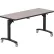NPS® Mobile Flipper Table, Dining Height, MDF Core, Protect Edge, 60"L x 24"W, Gray Nebula