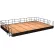 NPS® Stage Package, Hardboard, Black Shirred Pleat Skirting, 288"L x 192"W x 16"H, Brown