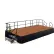NPS® 8' x 16' Stage Package, 24" Height, Hardboard Floor, Box Pleat Black Skirting