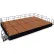 NPS® 16'x24' Stage Package, 24" Height, Hardboard Floor, Black Shirred Pleat Skirting