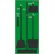 Panneau d'affichage « National Marker » pour services d'entretien, vert sur fond noir, acrylique série Pro - SB103FG