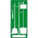 Panneau d'affichage « National Marker » pour services d'entretien, vert sur fond blanc, acrylique série Pro - SB104FG