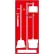 Panneau d'affichage « National Marker » pour services d'entretien, rouge sur fond blanc, acrylique série Pro - SB106FG
