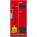 Kit combiné de panneaux d'affichage et de nettoyage « National Marker », rouge sur noir, en aluminium de qualité industrielle - SBK105AL