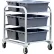 Chariot industriel robuste en aluminium New Age pour caisses et bacs, capacité de 350 lb, 33" de longueur x 29-1/2" de largeur x 37-7/8" de hauteur