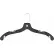 2508 Cintre pour robe de type t-shirt, 17" de long, plastique noir, lot de 100