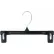 6212B Cintre pour jupes/pantalons – pince à serrage avec coussinets souples, 12" de long, plastique noir, lot de 200
