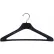 Cintre pour costume H90 - Conacave, épaules extra-larges, 19" de long, plastique noir, lot de 50