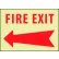 Glow Sign Rigid Plastic - Left Arrow