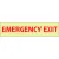 Glow Sign Rigid Plastic - Emergency Exit
