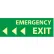 Glow Sign Rigid Plastic - Emergency Exit(Left Arrow)