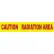 NMC 3"W x 1000'L Yellow Barricade Tape "Caution Radiation Area"