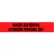 NMC 3"W x 1000'L Red Barricade Tape, " Danger Lead Removal Authorized Personnel Only"