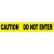 NMC Barricade Tape, 3" x 1000', Yellow, Caution Do Not Enter