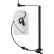 Écouteur Earphone Connection Micro Sound EP-MS1A-B, modèle 1A sans fil, écoute seule, prise jack 3,5 mm, noir