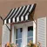 Auvent à bras articulé Awntech New Orleans 3-3/8 po L x 2-9/16 po H x 1-5/16 po P Noir/Blanc