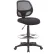 Tabouret de dessin Boss Office Products® à dossier en maille sans accoudoirs, de qualité professionnelle, noir