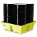 ENPAC® 5001-YE-D : Plateau de rétention Poly-Spillpallet™ à 4 fûts avec système de vidange - Capacité : 6 000 lb.
