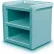 Table de chevet Cortech USA Endurance, plateau uni, 21" x 18", bleu-gris